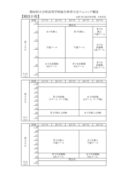 組合せ - 大分県高等学校体育連盟