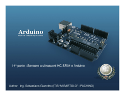14^ parte : Sensore a ultrasuoni HC SR04 e Arduino
