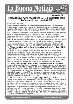 La Buona Notizia Mese (FIP) - Parrocchia Sant`Agostino