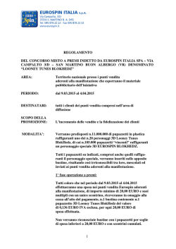 Scarica il regolamento completo in pdf