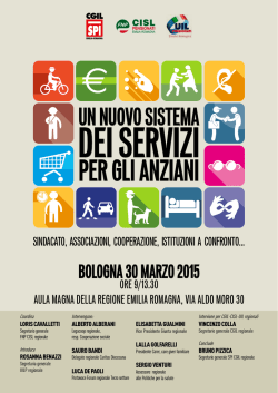 Il programma del convegno - UIL Pensionati Emilia Romagna