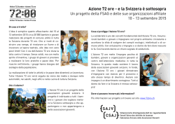 Breve descrizione Azione 72 ore