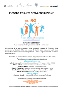 LA REPUBBLICA SIAMO NOI - Piccolo Atlante della Corruzione