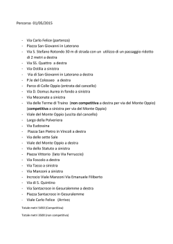 Percorso 01/05/2015 - Via Carlo Felice (partenza)