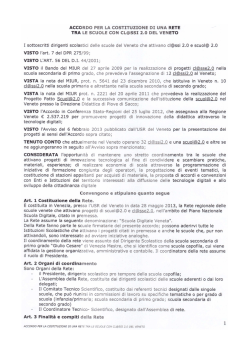 Accordo di Rete - Rete Scuola Digitale Veneta