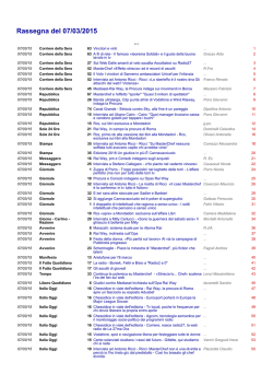 Sabato - Ufficio Stampa Rai
