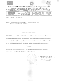 ISTITUTO COMPRENSIVO STATALE "Giuseppe Garibaldi"