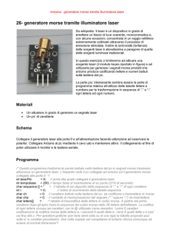 26 laser e segnali morse