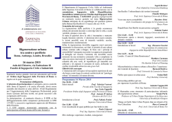 Programma - Ordine degli Ingegneri della provincia di Roma