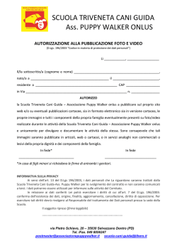 Liberatoria per l`utilizzo di Foto e Video