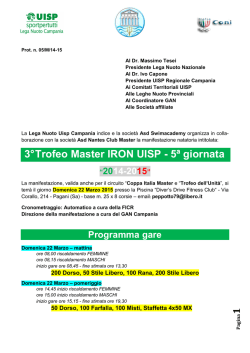 Trofeo Iron Campania - 5&deg; gg