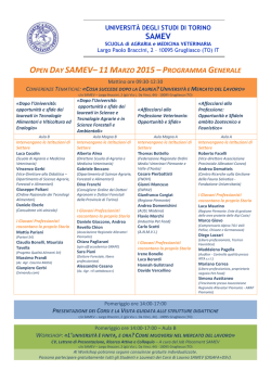 Open Day SAMEV_Programma Generale_v06032015