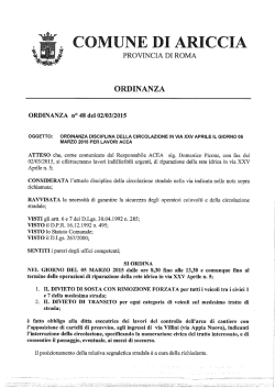 O.D. N. 48 DEL 02-03-2015