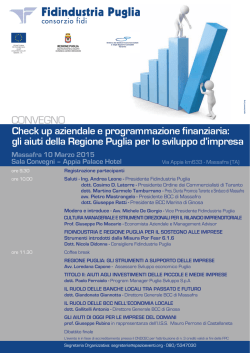 CONVEGNO - Banca di credito cooperativo di Marina di Ginosa