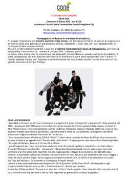 COMUNICATO STAMPA
