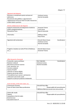 contatti telefonici - Centro servizi amministrativi di Arezzo