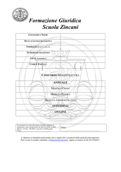 Formazione Giuridica Scuola Zincani