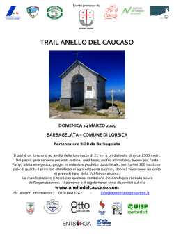 TRAIL ANELLO DEL CAUCASO