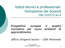 Prospettive europee e quadro normativo per nuovi