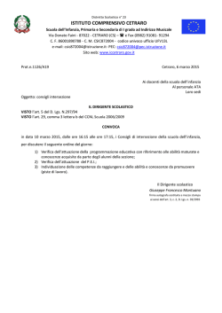 intersezione marzo - Istituto Comprensivo