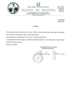 avviso - ISIS Elena di Savoia