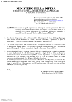 aliq. 2012 - Circolare n. M_D GMIL 0116643 del 04.03.2015