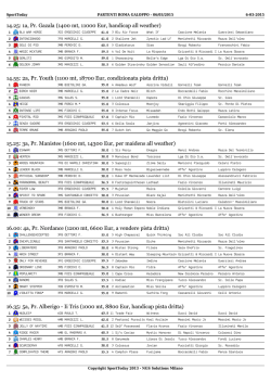 pdf partenti - Sport Today