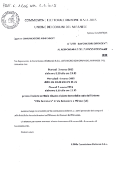 Allegata comunicazione