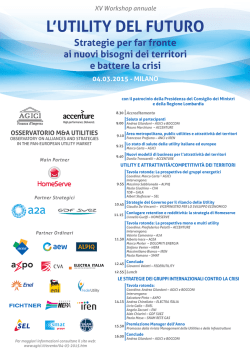 L`UTILITY DEL FUTURO