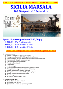 SICILIA MARSALA - Cral Angelini Abruzzo