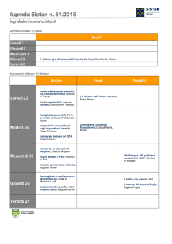 Agenda Sistan n. 81/2015