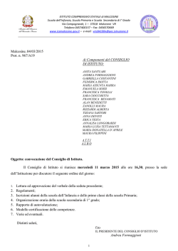 Consiglio di Istituto