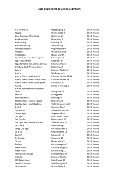 Lista degli hotel di Vienna e dintorni