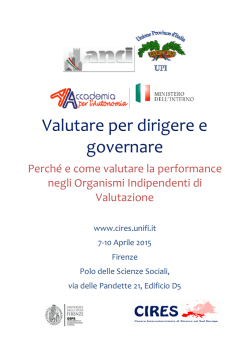 poster corso valutazione