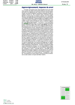 da pag. 18 07-MAR-2015 Dir. Resp.: Goffredo Galeazzi