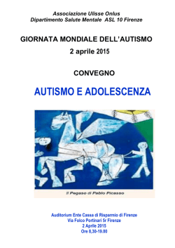 AUTISMO E ADOLESCENZA