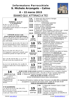 Informatore - Parrocchia San Michele Arcangelo