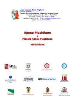 Bando VII agone placidiano