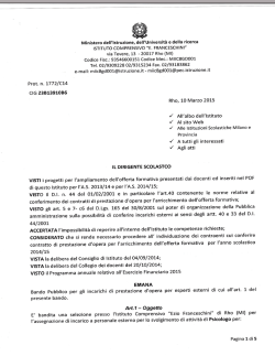 bando psicologo - Comprensivo Franceschini Rho
