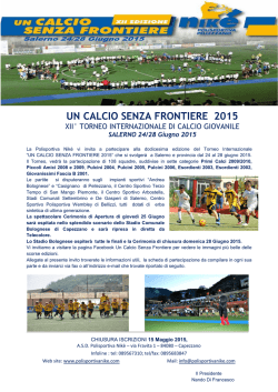 UN CALCIO SENZA FRONTIERE 2015