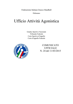 C.U. 24 del 11.03.2015