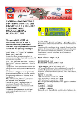 Programma - polisportiva ad laterina