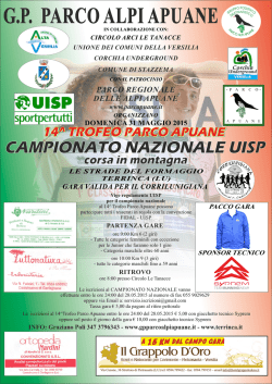 14th Trofeo Alpi Apuane - 31 Maggio 2015
