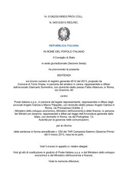 pdf La sentenza del Consiglio di Stato n. 1262/2015 - Enti Locali