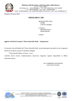 circolare n. 300 - isis "giulio natta"