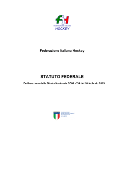 Statuto FIH - Federazione Hockey