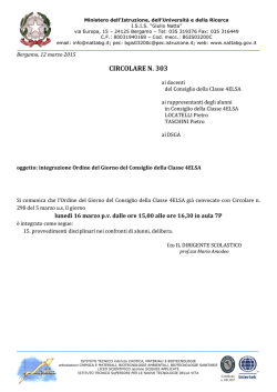 circolare n. 303 - isis "giulio natta"