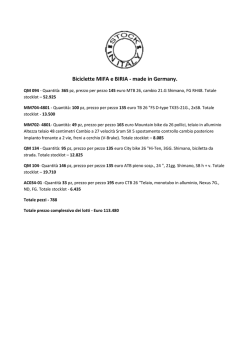 Biciclette MIFA e BIRIA - made in Germany.