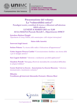 Presentazione del volume: La &ldquo;vulnerabilit&agrave; unica&rdquo;