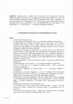 Decreto n.U00160 del 11/03/2015